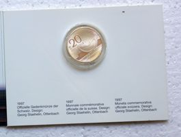 150 Jahre Schweizerbahnen, Gedenkmünze für Mitarbeiter 1997
