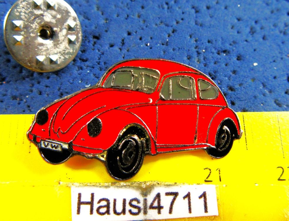 VW KÄFER BREZEL AUTO PIN ROT GLASIERT 25mm (Gebraucht) in Ettingen für ...