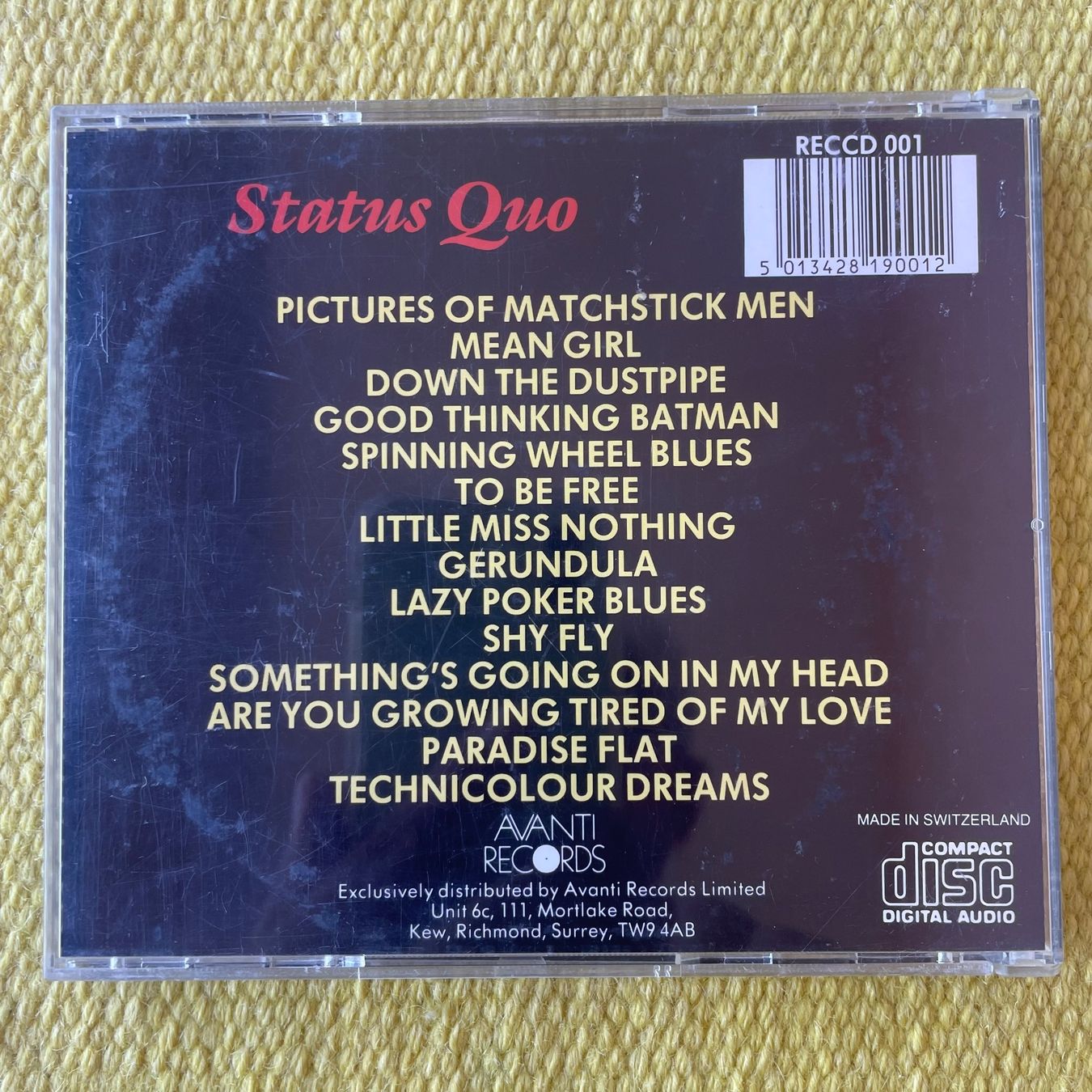 CD: STATUS QUO-14 CLASSIC HITS – Usato da Rorschacherberg venduto da CD-Roli 1