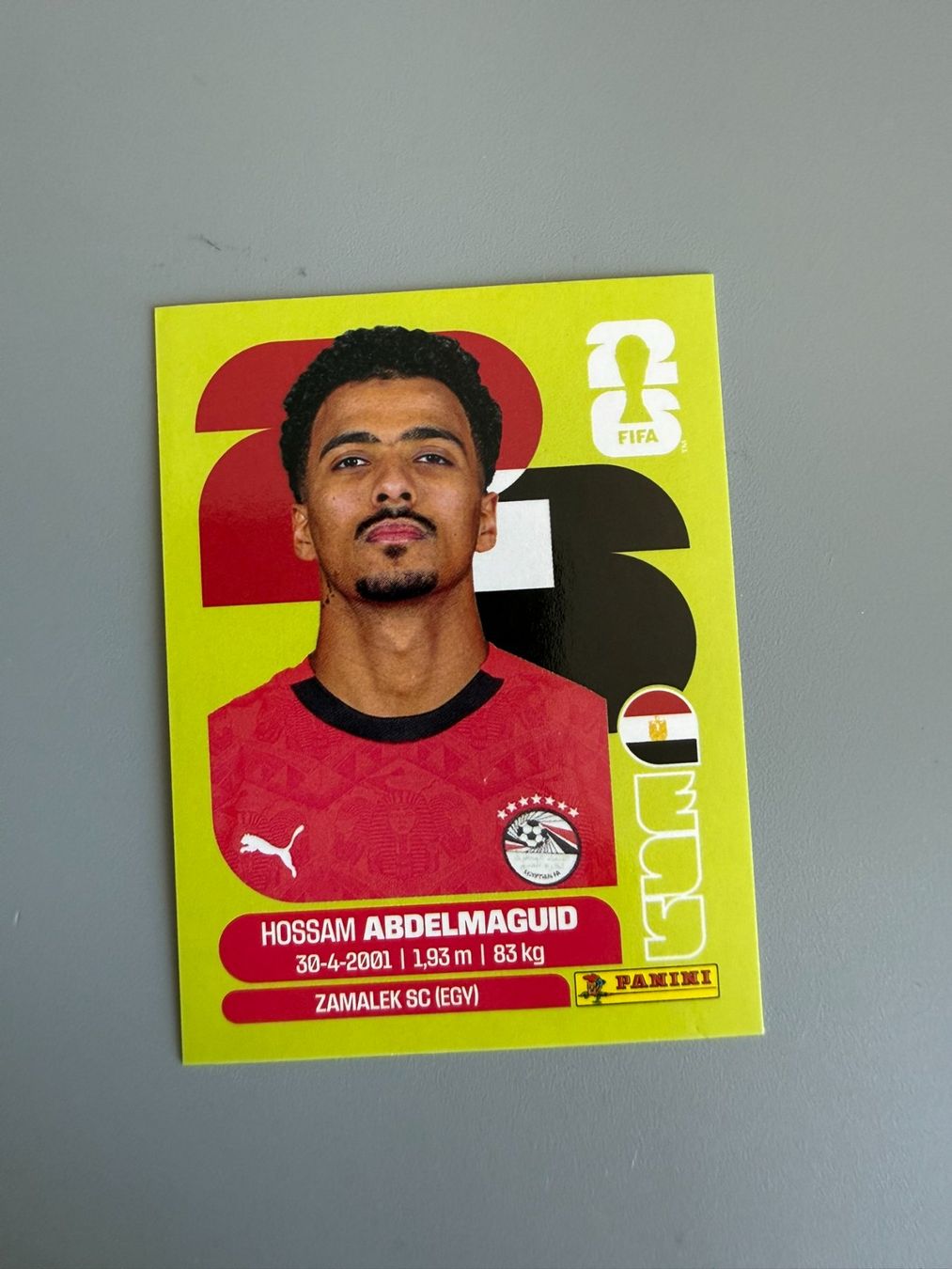Panini Cartes à collectionner: Panini Hossam Abdelmaguid EGY8 – D'occasion à Liebefeld par Ronaldo-1996
