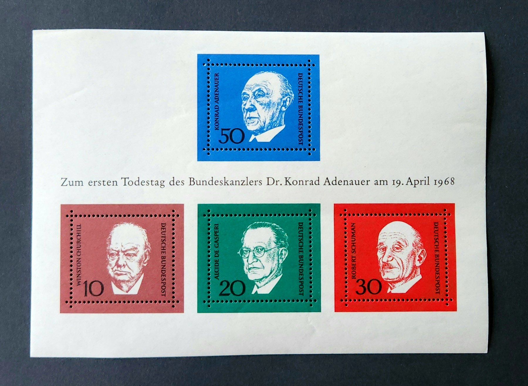 Tutti i francobolli: Deutschland-Mi Block 4 ** (1968) – Nuovo (secondo la descrizione) da Hittnau venduto da stamps_and_coins