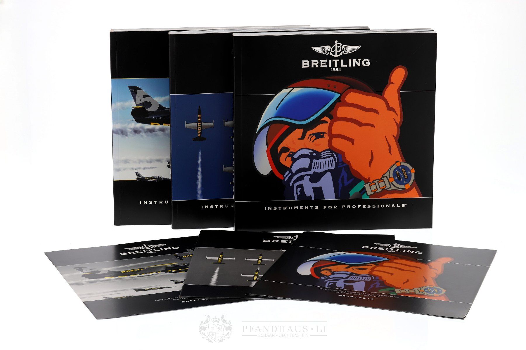 Breitling Documents: KONVOLUT BREITLING PROSPEKTE MIT PREISLISTEN 2012 2013 2014 – D'occasion à Schaan par Pfandhaus-LI