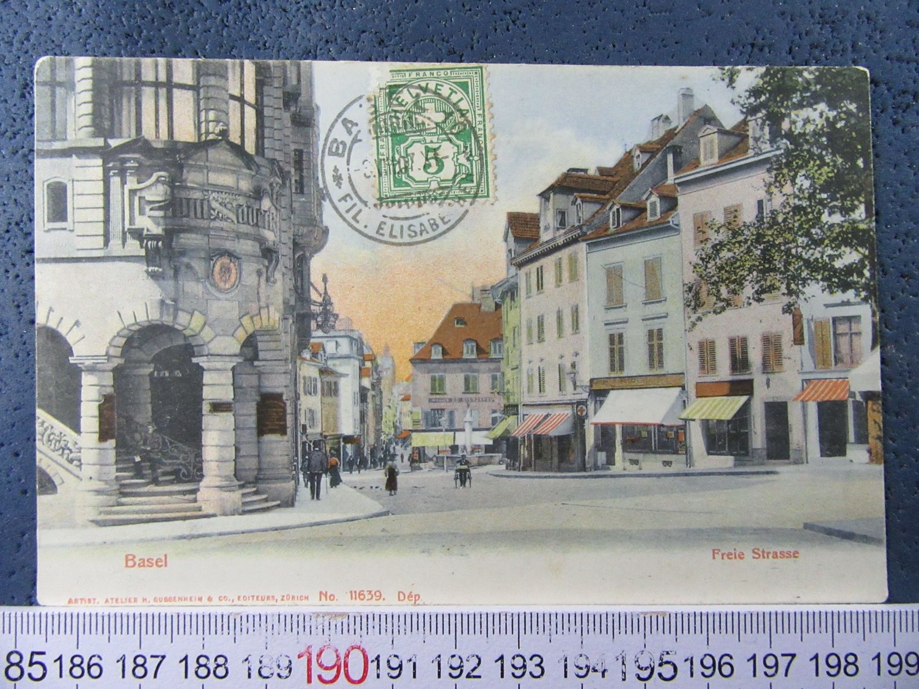 Cartoline postali: BASEL 1907 FREIESTRASSE  AK-BS – Usato da Ettingen venduto da Hausi4711
