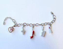 Bettelarmband von SWAROVSKI, orig., mit 5 Anhängern