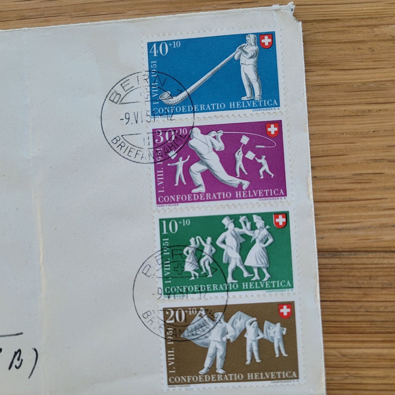Tutti i francobolli: Brief Bern 1951 St.Imier – Usato da Biel/Bienne venduto da Destockweb 1