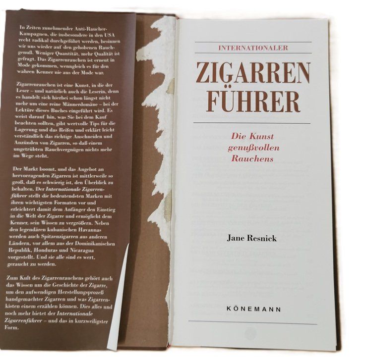 Libri: Internationaler Zigarrenführer (Buch, Jane Resnick) – Usato da Wilen b. Wollerau venduto da morethanmusic 2