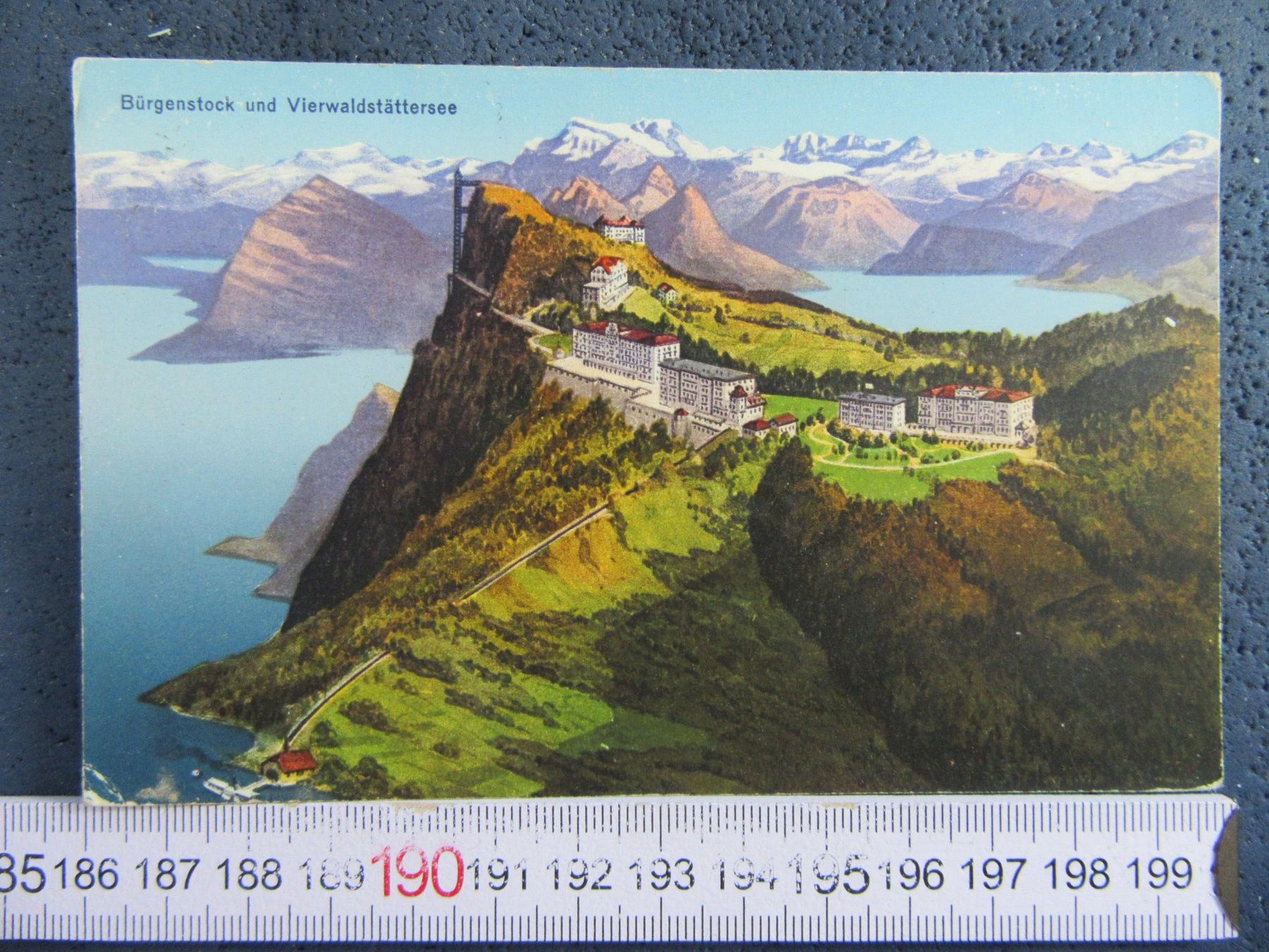 Ansichtskarten: BÜRGENSTOCK SCHIFFSSTATION BERGBAHN PANORAMA ONW – Gebraucht aus Ettingen von Hausi4711