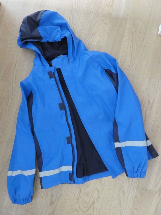 Regenjacke Blau Gefüttert Gr.140 | Kaufen auf Ricardo