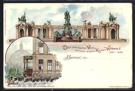 Litho Berlin, Reiterstandbild Kaiser Wil