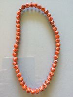 OrangeneKeramik Kette 26 cm o. Verschluss „Perle“ 1cm dick