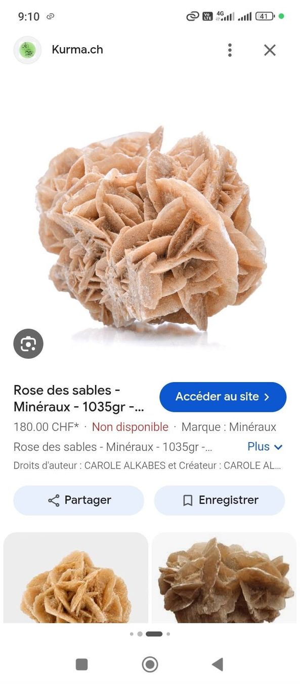 Minerali & Pietre curative: Rose minéral du désert – Usato da Bienne venduto da Daniel_Schader 4