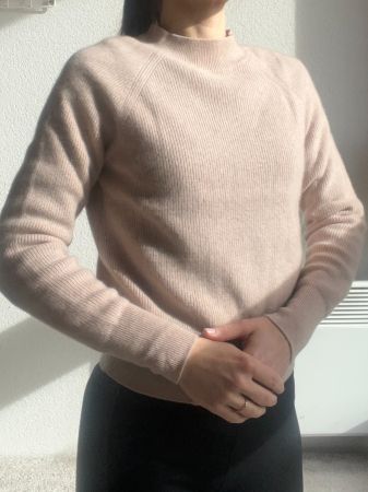 Pull 100% cachemire XS vieux rose H&M Premium