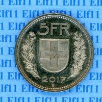 CHF___5.00 2017 -unz 5 Franken