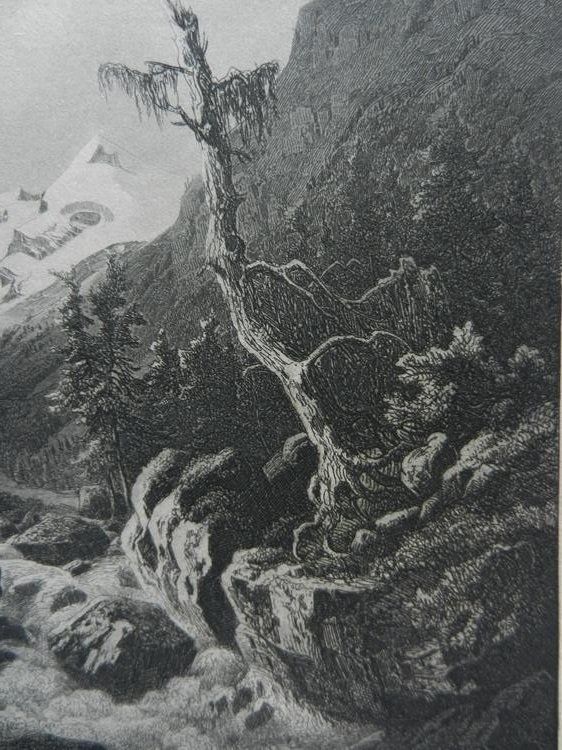 Incisioni: Roseg Gletscher von Huber – Usato da Risch venduto da Rischli15 6