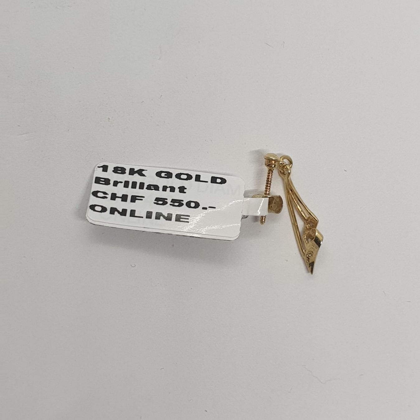 Ohrringe & -stecker: Echt 18K Gold - Diamant Ohrhänger – Gebraucht aus Luzern von Luzern-Goldhaus 1