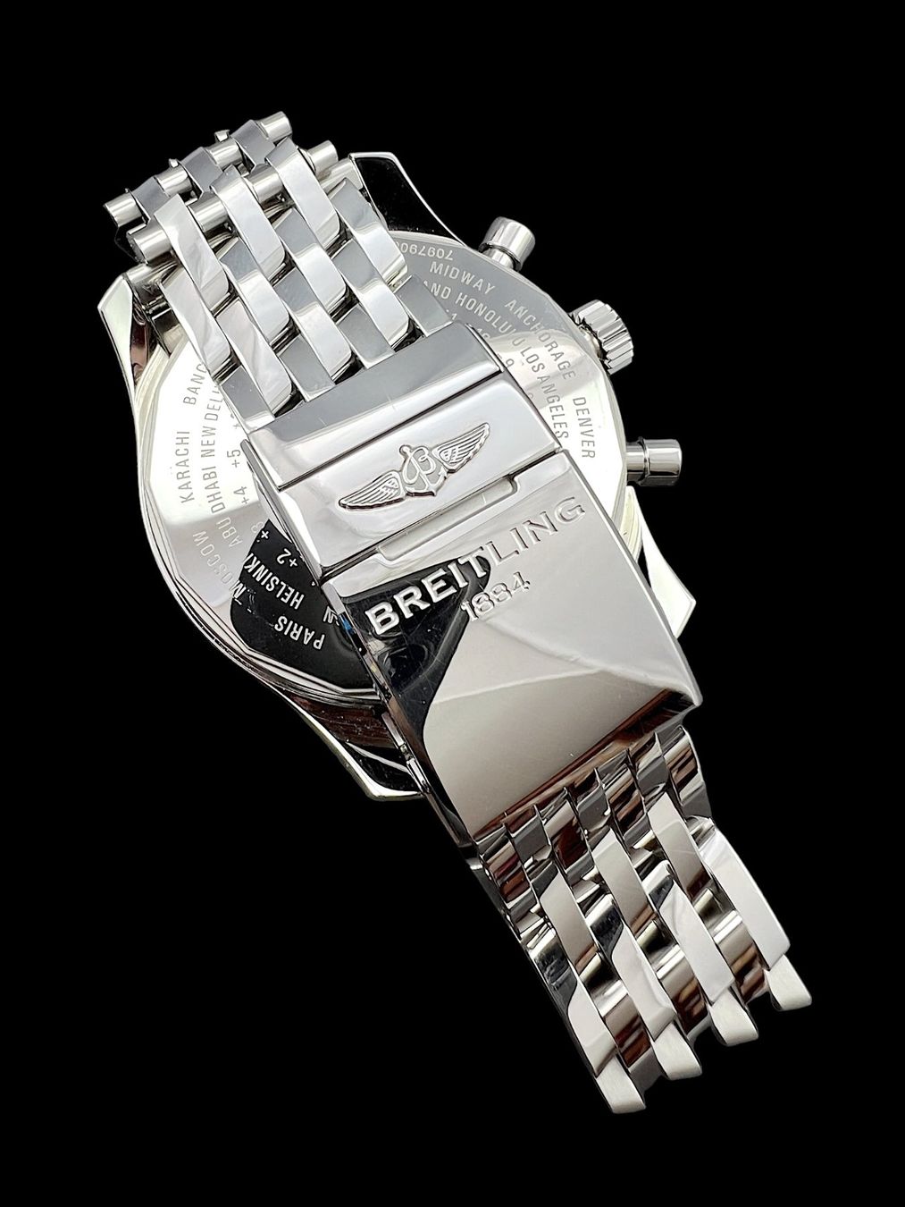 Breitling Orologi: Breitling Navitimer GMT Chrono Automatic 46mm Fullset *U692 – Usato da Zürich venduto da GalerieInauen 5