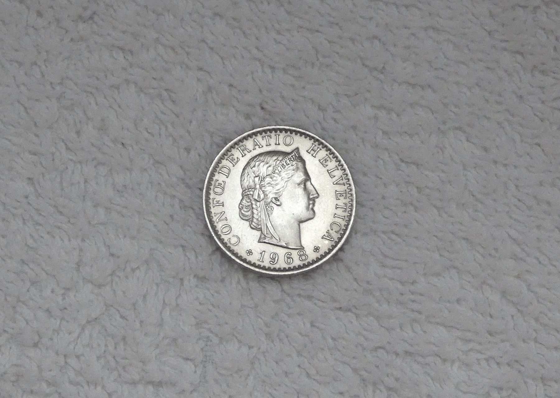 Alle Münzen: 20 centimes/rappen 1968 – Gebraucht aus Nyon von Ilmi09