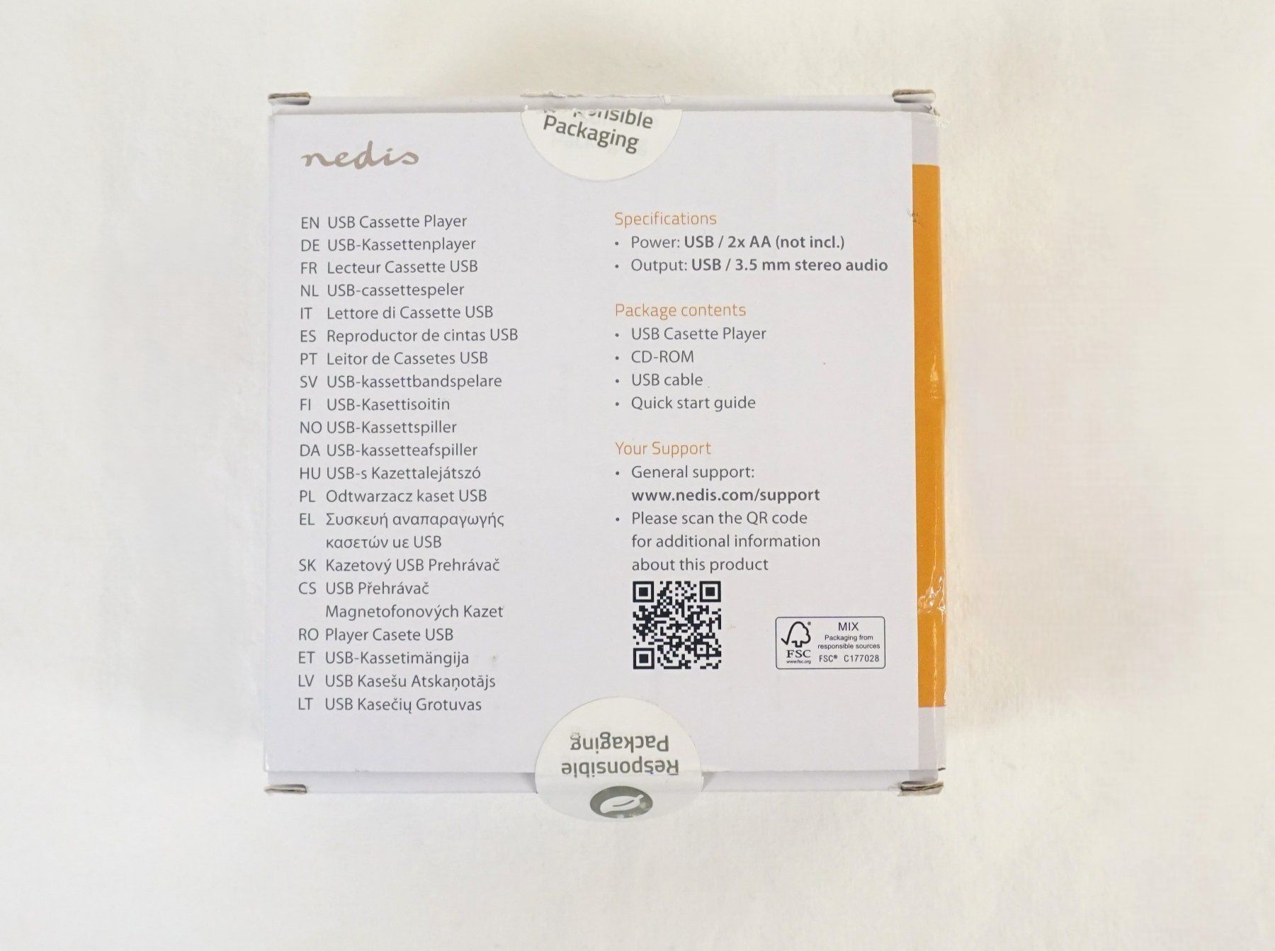 Tragbarer Mediaplayer: USB Cassette Player nedis – Neu (gemäss Beschreibung) aus Pratteln von Restwert_Pratteln 2