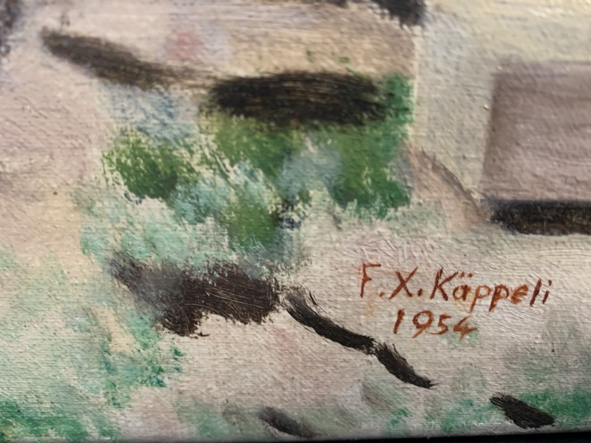 Gemälde: F.X. KÄPPELI – Defekt aus Wolfhalden von SecondAntique 5