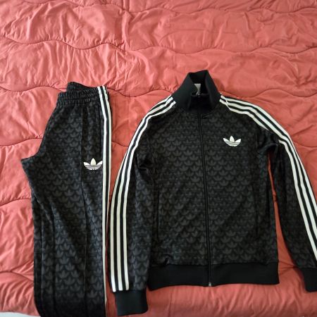 Tuta Adidas da uomo, taglia S, motivo Trifoglio, come nuova!