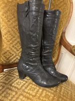 Vic Matié Lederstiefel – Schwarz – Gr. 36