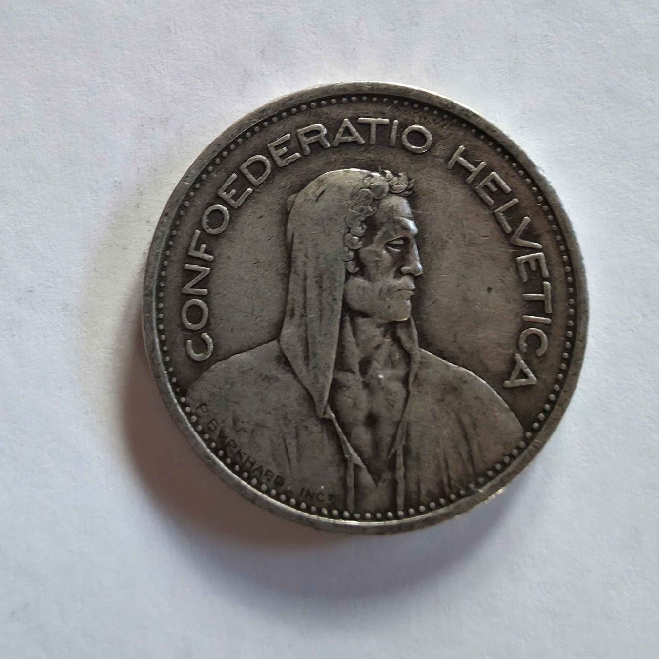 Tutti le monete: Silber-Münze 5-Franken 1935 – Usato da Filzbach venduto da Cschufi 1