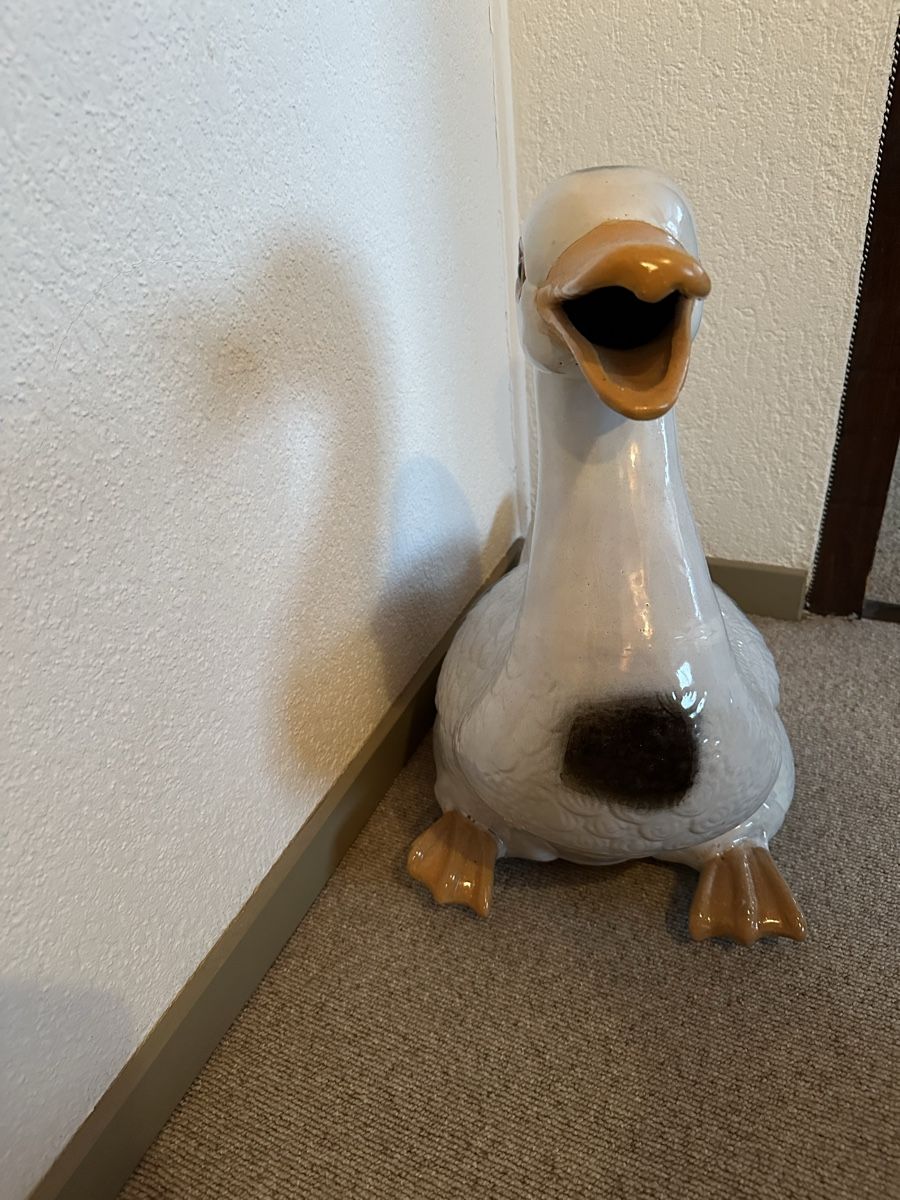 Statuette: Grosse Keramik Gans Figur – Usato da Reinach BL venduto da bieeenchen 1
