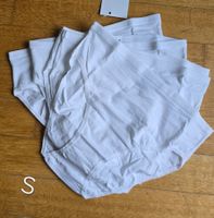 Weisse Baumwollslips, neu, Grösse S, 5er Pack