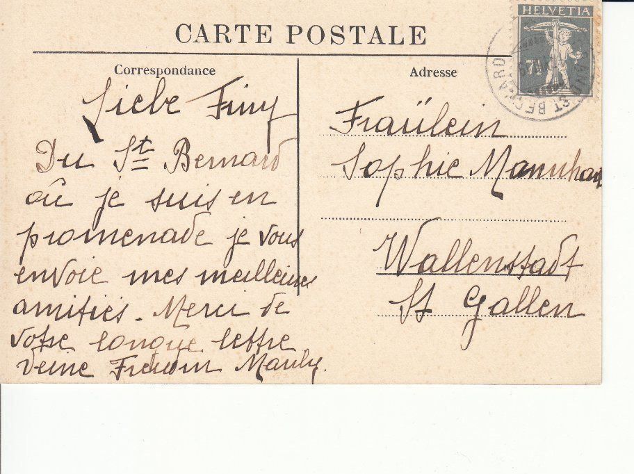 Cartoline postali: Bonaparte's Alpenüberquerung,  1919 – Usato da Bürglen TG venduto da StampGraf 1