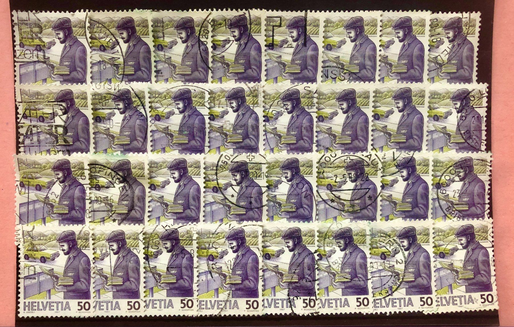 Tutti i francobolli: Nr.738 Postbote heute Steckkarte mit Stempel    – Usato da Aarau venduto da Billa007