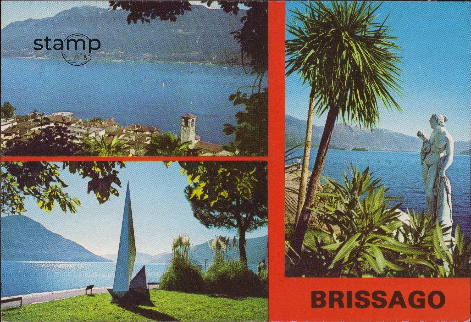 Cartoline postali: 1987 AK Brissago _ Lago Maggiore – Usato da Eggersriet venduto da stamp303