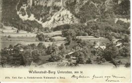 Wallenstadt Berg Untersäss  1904