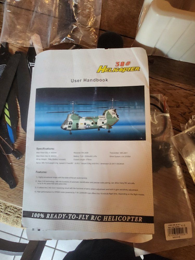 Modellismo RC: Hélicoptère éléctrique à 2 rotors – Difettoso da Bussigny venduto da Elie 3