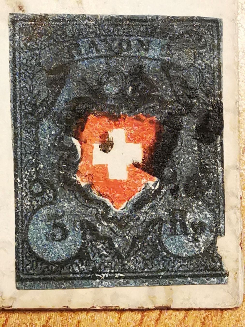 Alle Briefmarken: 15ll Brief Doppeldruck verschoben! – Gebraucht aus Wangen von Abartix 8