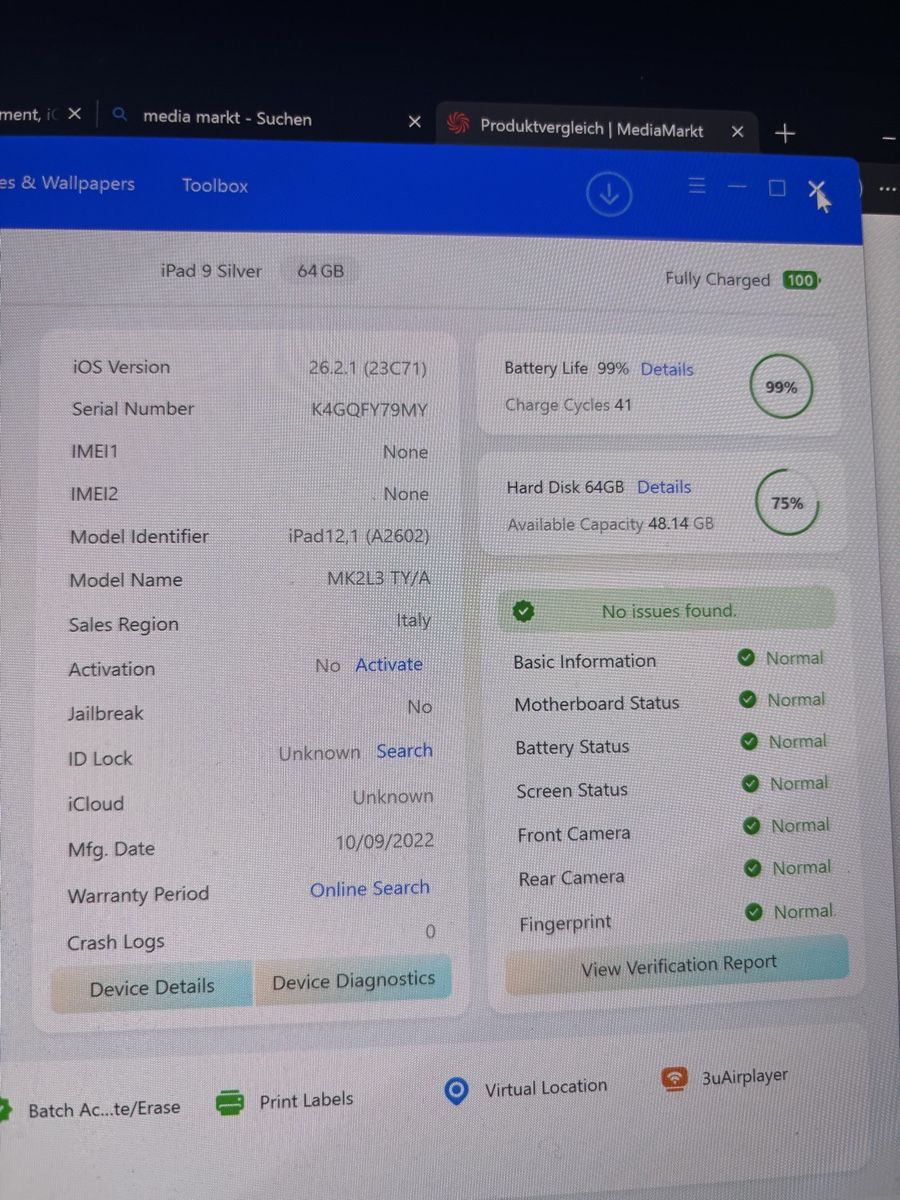 Apple Tablet PC: iPad 9th Generation – Neu (gemäss Beschreibung) aus Bern von lek_flt9 6