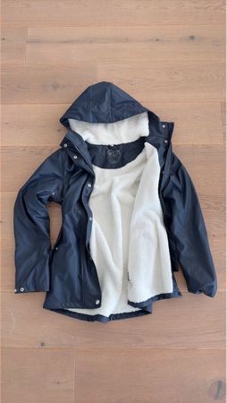 Rukka Regenjacke gefüttert dunkelblau