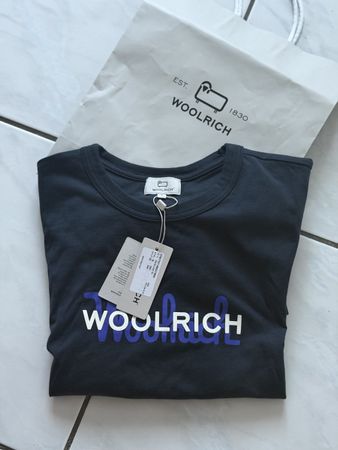 Woolrich T-shirt uomo blu scuro nuova 