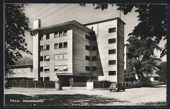 Ansichtskarten: AK Thun, Dufourkaserne, 1947 – Gebraucht aus Berlin von bartko-reher