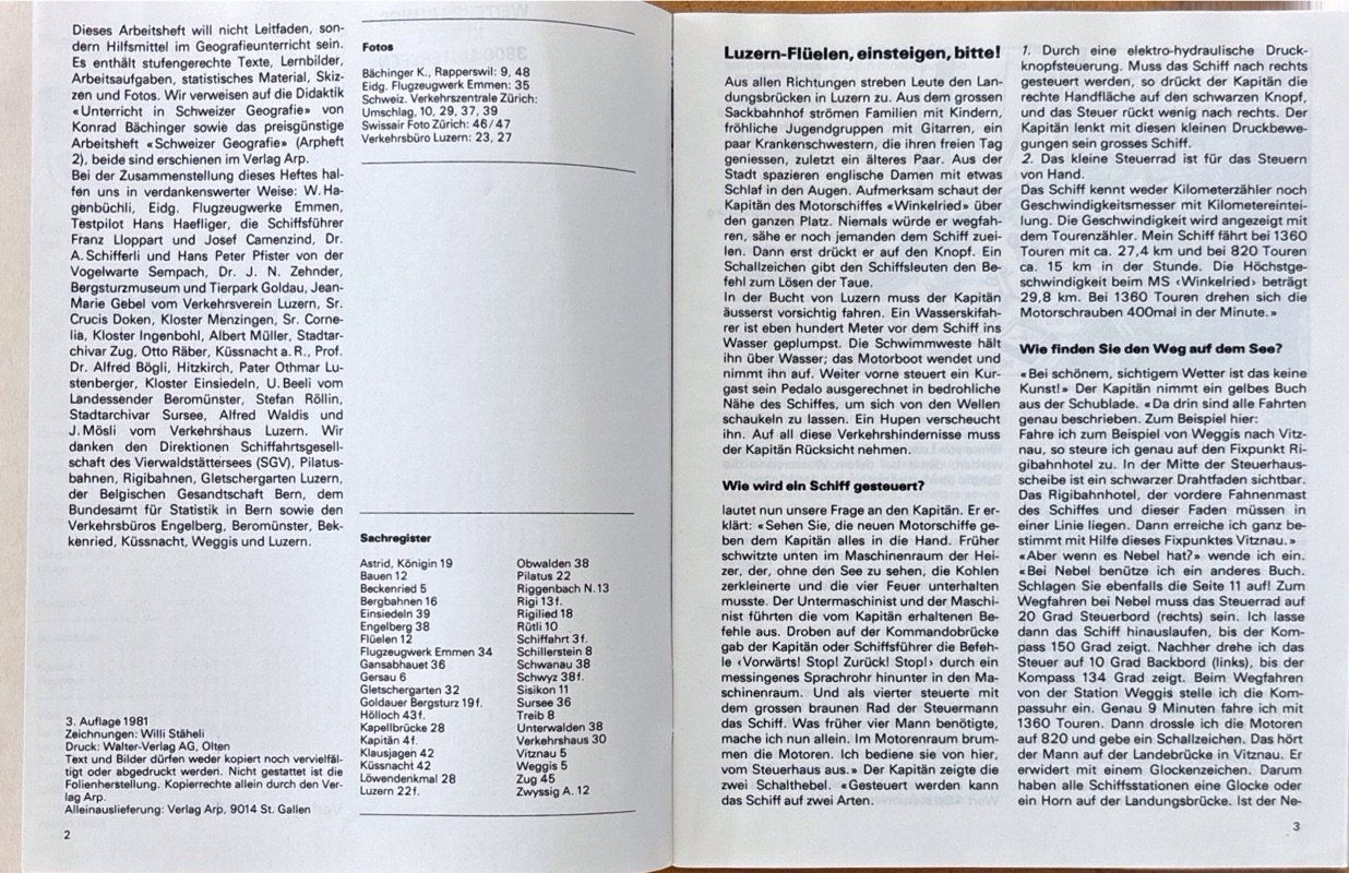 Libri: Bächinger Konrad, Innerschweiz - Heft 1 – Usato da Sarnen venduto da Livres 2