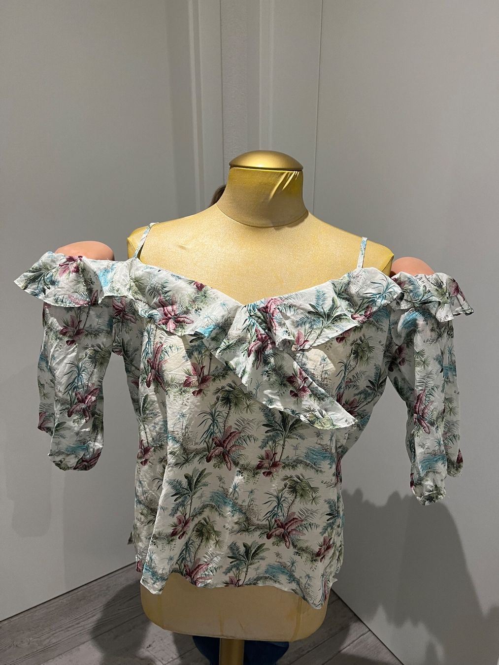 Nile Top: Nile - Blouse romantique coton et soie - M – Usato da Mézières FR venduto da Daisy16 3