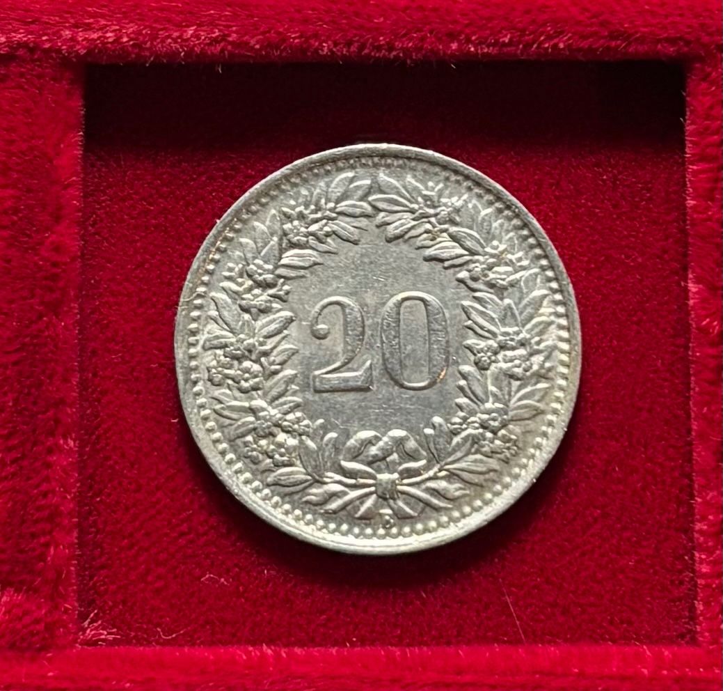 Tutti le monete: Schweiz 20 Rappen 1950 B ss-vzgl Libertaskopf – Usato da Speicher venduto da CH-Schatzkammer 1