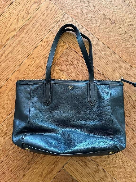 Borse da donna: Ledertasche Fossil schwarzes Glattleder – Usato da Bern venduto da anolba