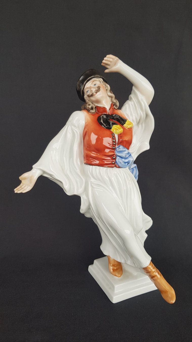 Herend Statuette: Herend - Ungarischer Volkstänzer  -  aus  Schweizer Sammlung – Usato da Horw venduto da Kunstreich7