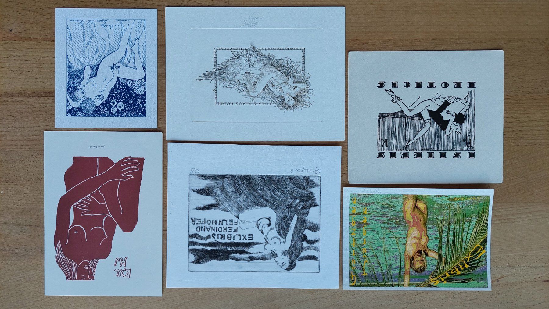 Dipinti: Sammlung Exlibris Erotik verschiedene Künstler – Usato da Obfelden venduto da Exlibris-Art 3