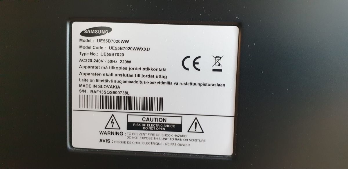 Samsung Televisori: Samsung UE55B7020 55-Inch LCD TV – Usato da La Croix de Rozon venduto da chr_f5wy 5