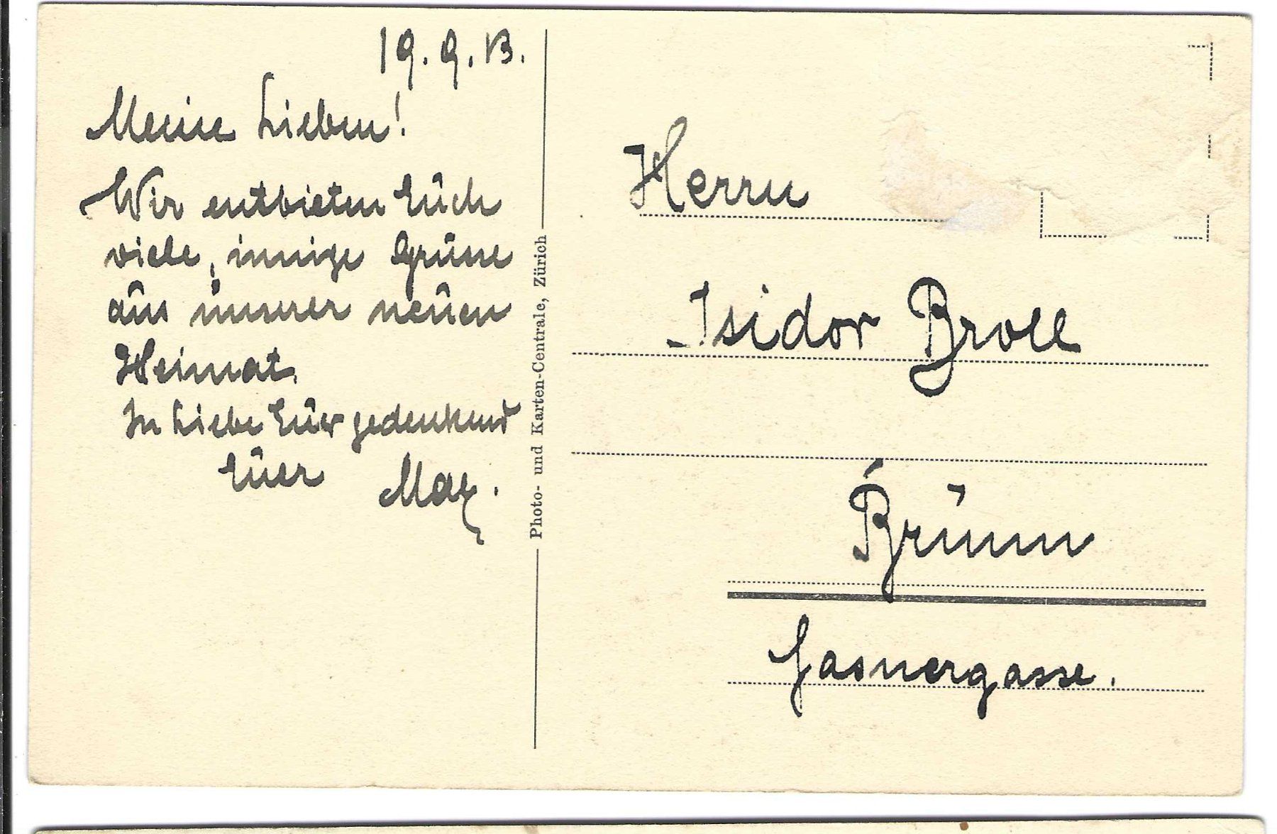 Cartoline postali: Zürich – Usato da Wildhaus venduto da Brunphil 1