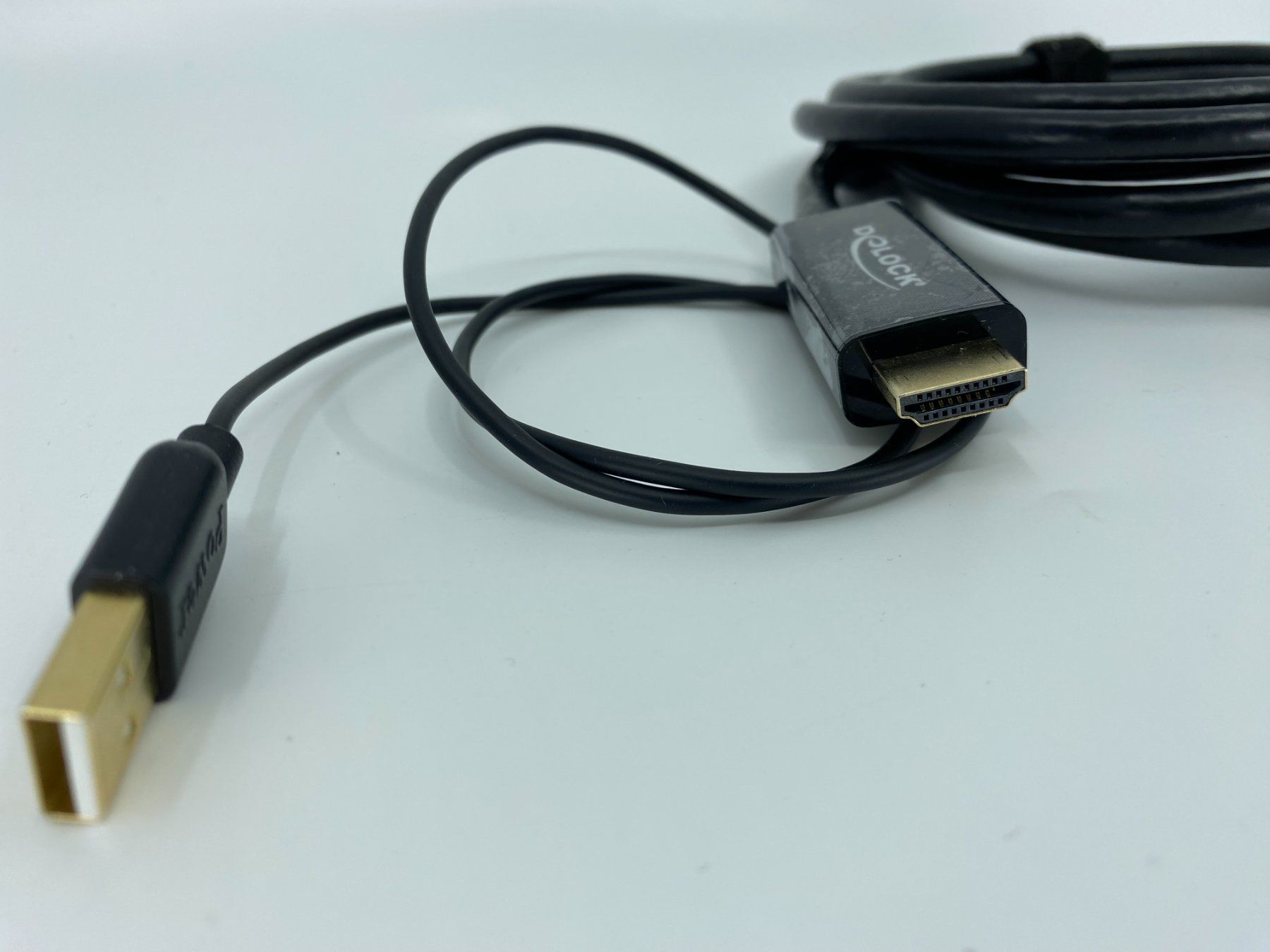 Kabel: Delock Videokabel, HDMI/USB 2.0 - DisplayPort, 2 m – Neu (gemäss Beschreibung) aus Langwiesen von Restposten-24 1