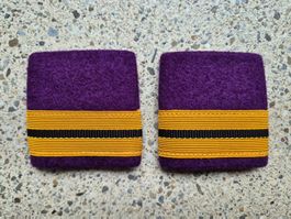 *** Gradabzeichen Patten Set Obersteutnant Militärjustitz **