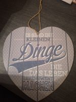 Holzherz Schild