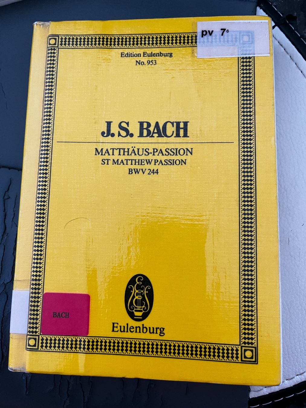 Bücher: Matthäus Passion von J.S.Bach  - Dirigent Noten – Gebraucht aus Biel/Bienne von ero_xg96